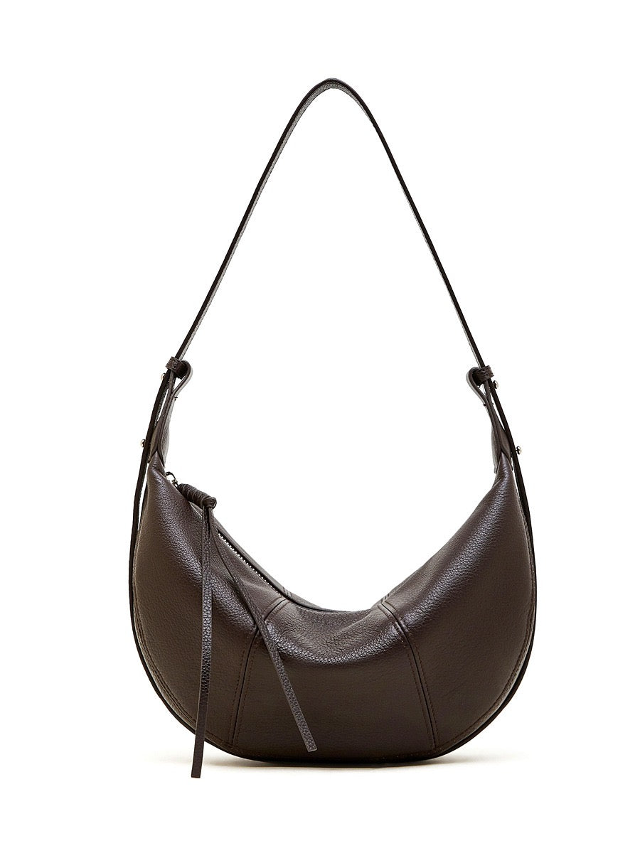 AURELIA Curve Leather Shoulder Bag