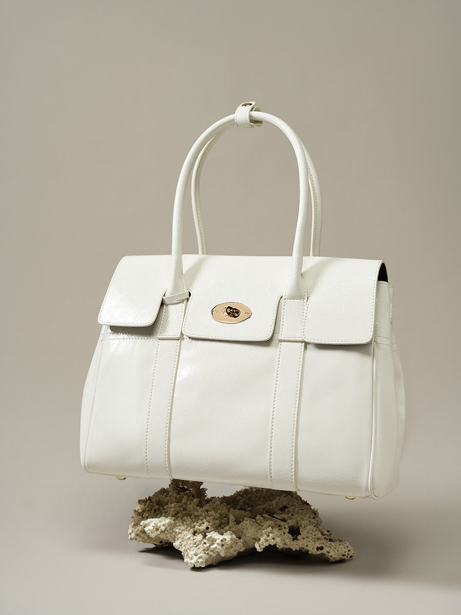 VALENZA Classic Leather Top Handle Bag