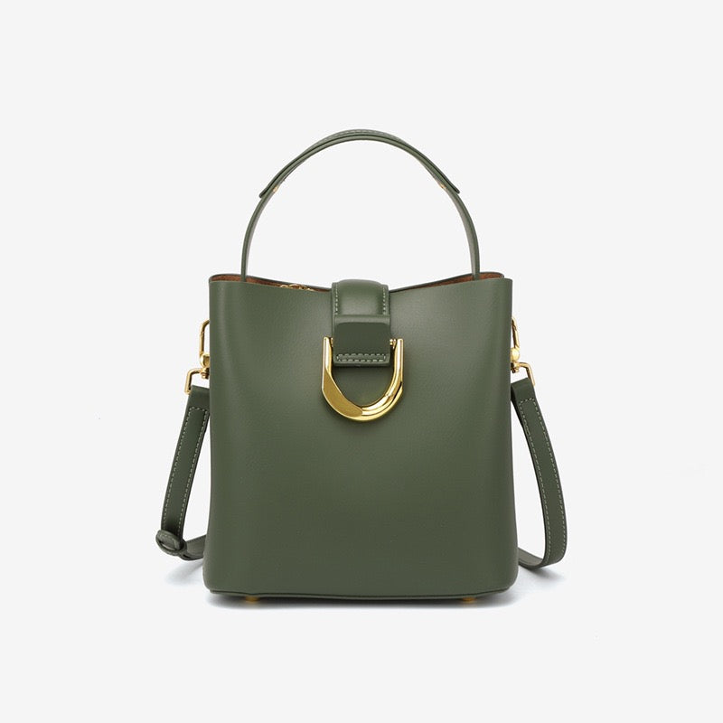 VERDÉA Signature Leather Bucket Bag