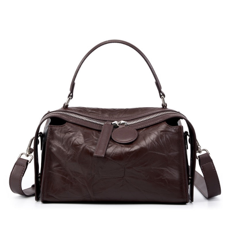SERENA Textured Leather Doctor Bag