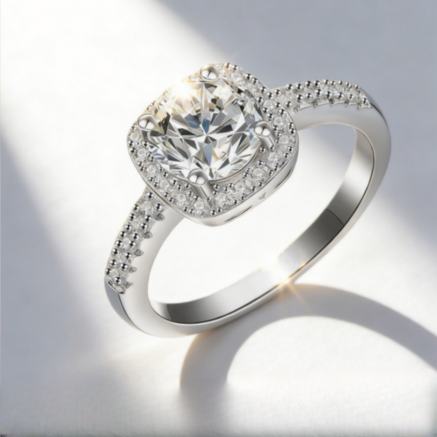 HALONOVA Silver Halo Ring