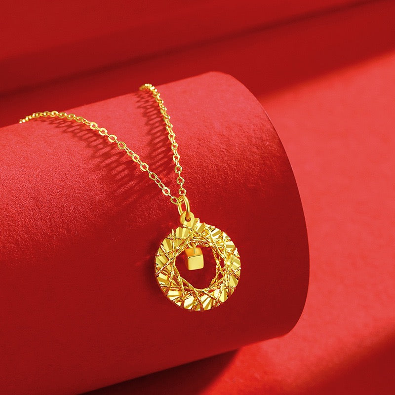 AURONDO Gold-Plated Silver Necklace