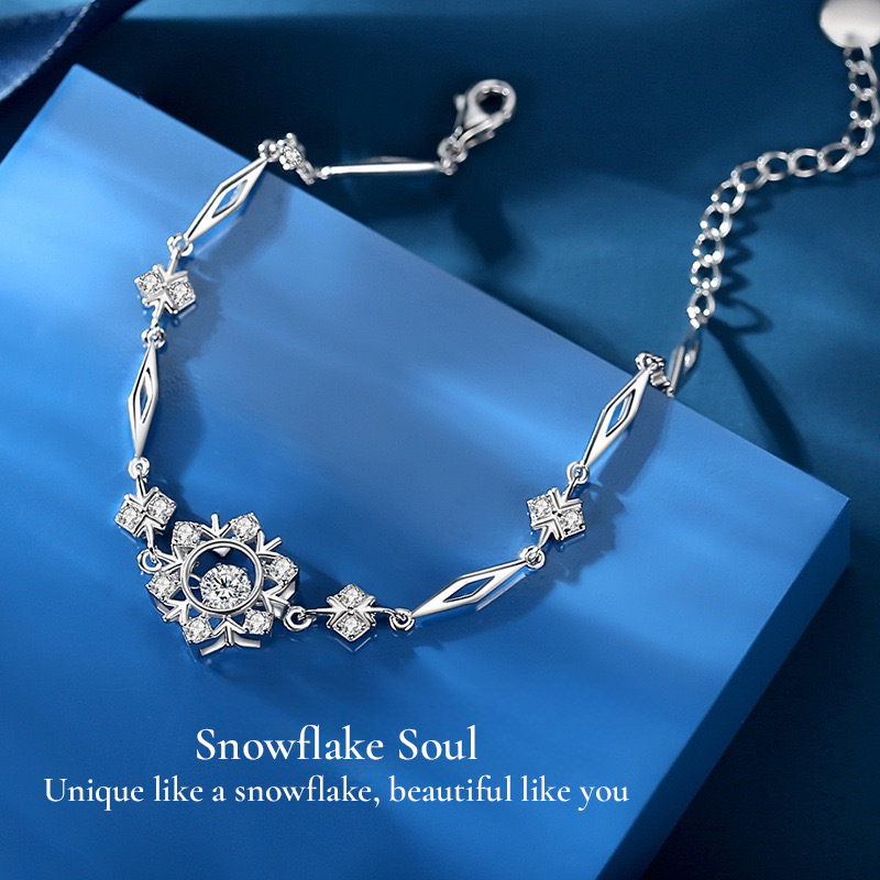 ASTROVA Silver Snowflake Bracelet
