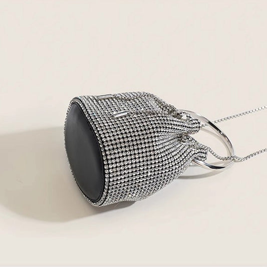 CRYSTAL Mini Rhinestone Bucket Bag