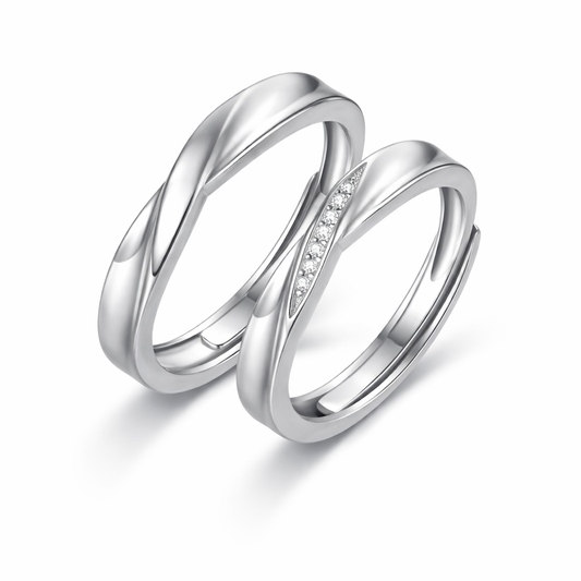 TORSELLA Silver Couple Rings