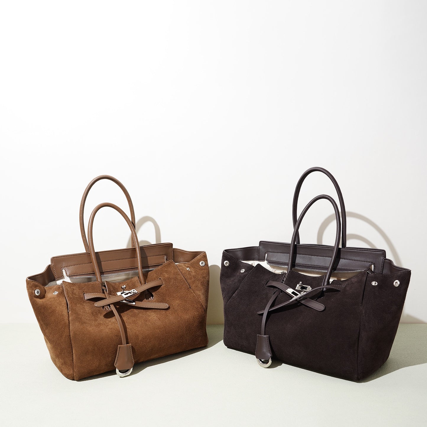AVARELLE Suede Shoulder Bag