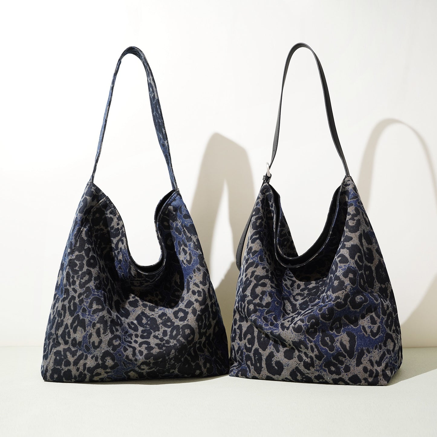 LORVENA Printed Suede Shoulder Bag