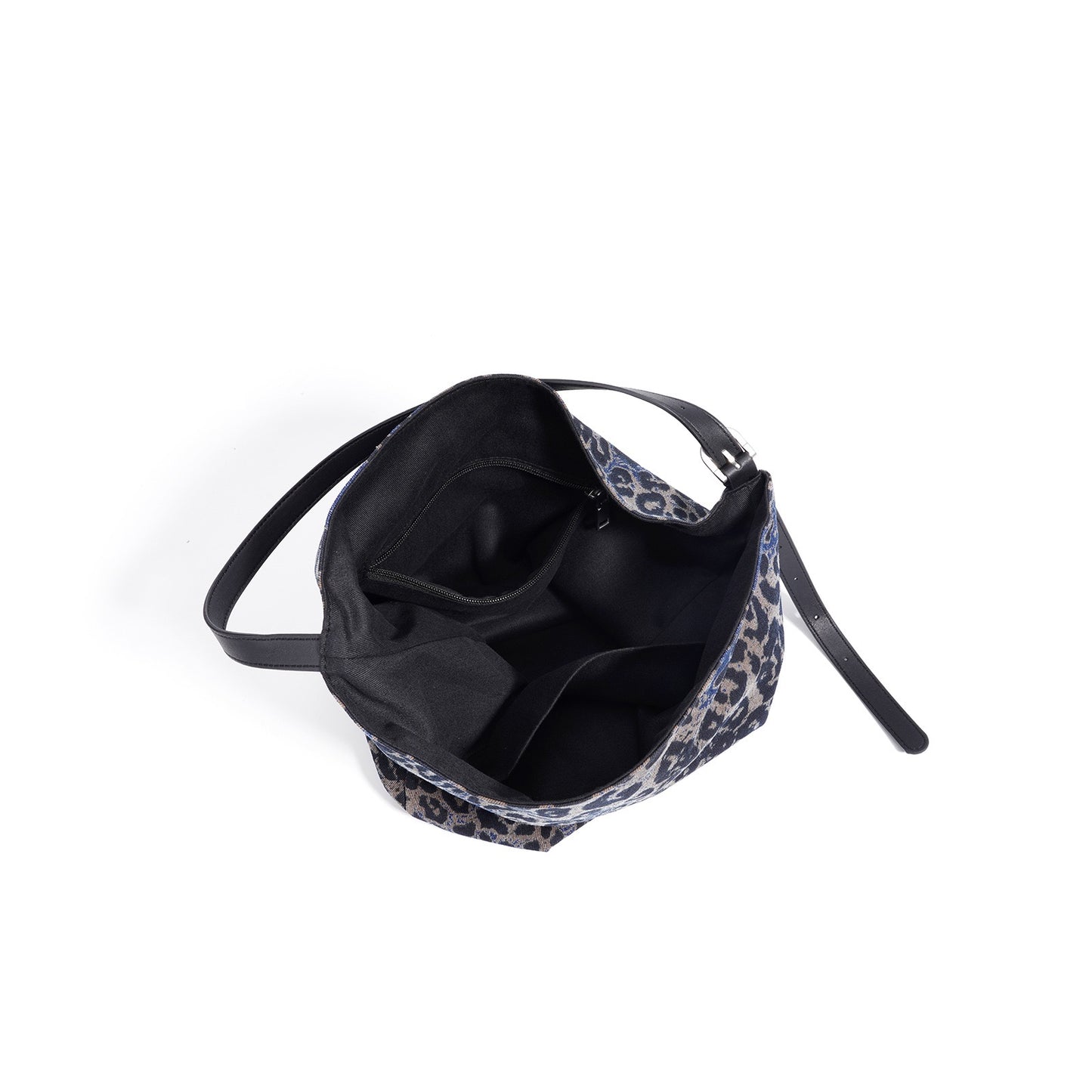 LORVENA Printed Suede Shoulder Bag