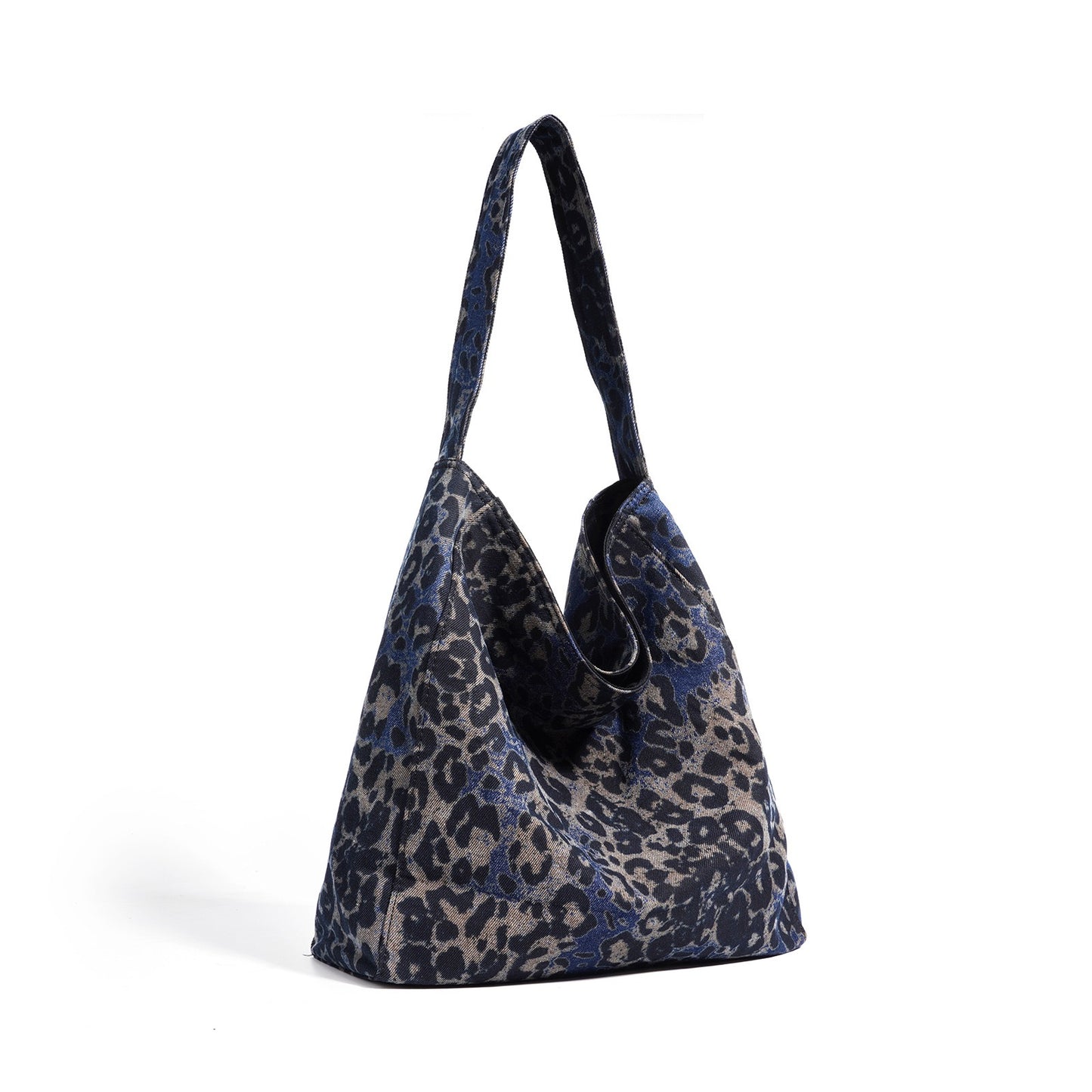 LORVENA Printed Suede Shoulder Bag