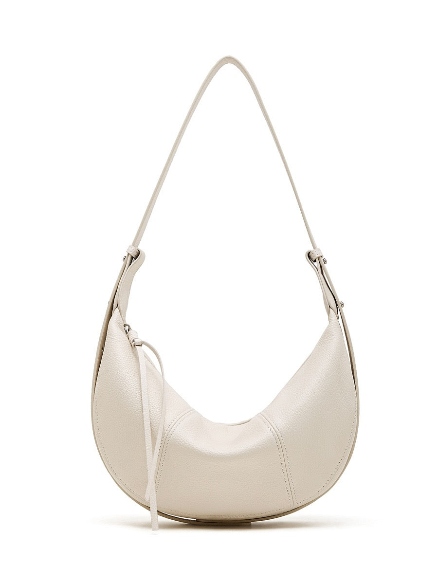 AURELIA Curve Leather Shoulder Bag