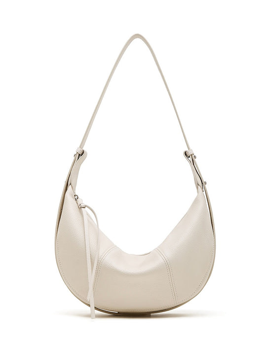 AURELIA Curve Leather Shoulder Bag