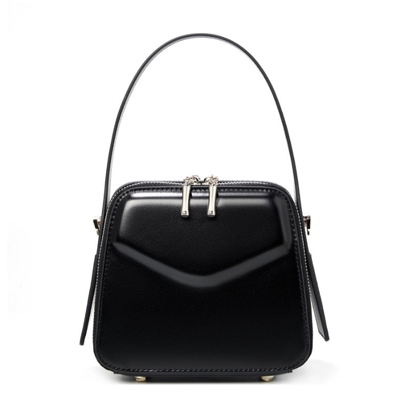 VALENTRA Structured Leather Crossbody Bag
