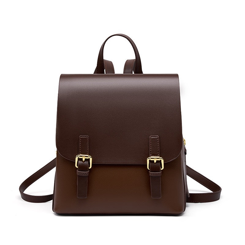 EMILIA Contrast Leather Backpack