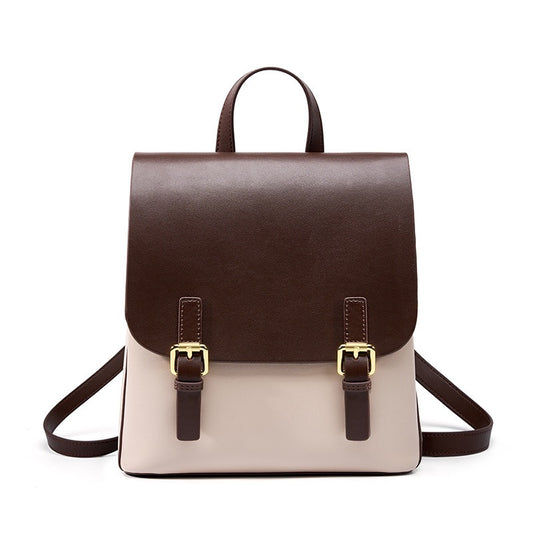 EMILIA Contrast Leather Backpack