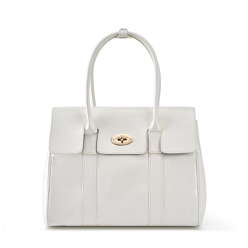 VALENZA Classic Leather Top Handle Bag