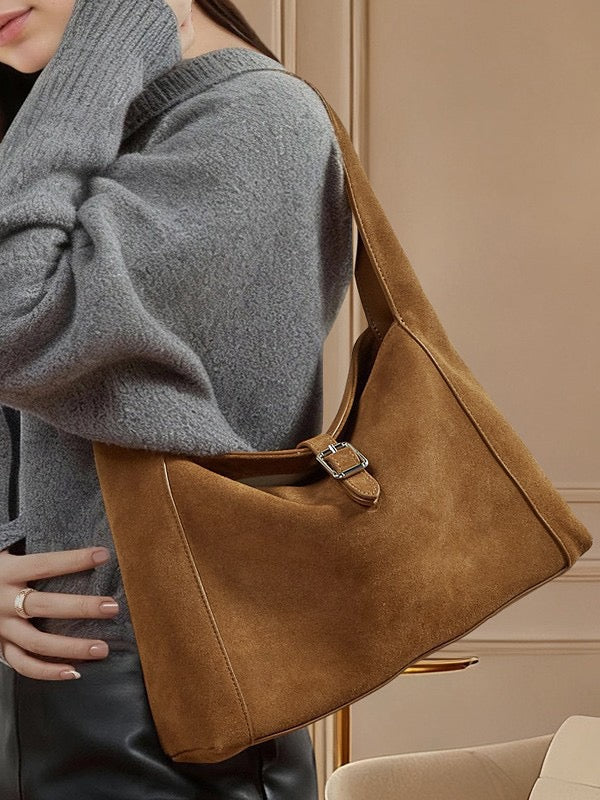 ISADORA Suede Leather Shoulder Bag
