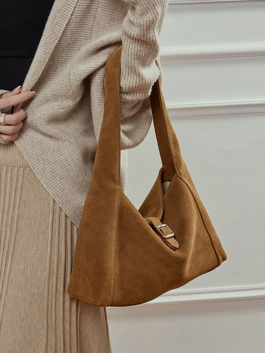 ISADORA Suede Leather Shoulder Bag