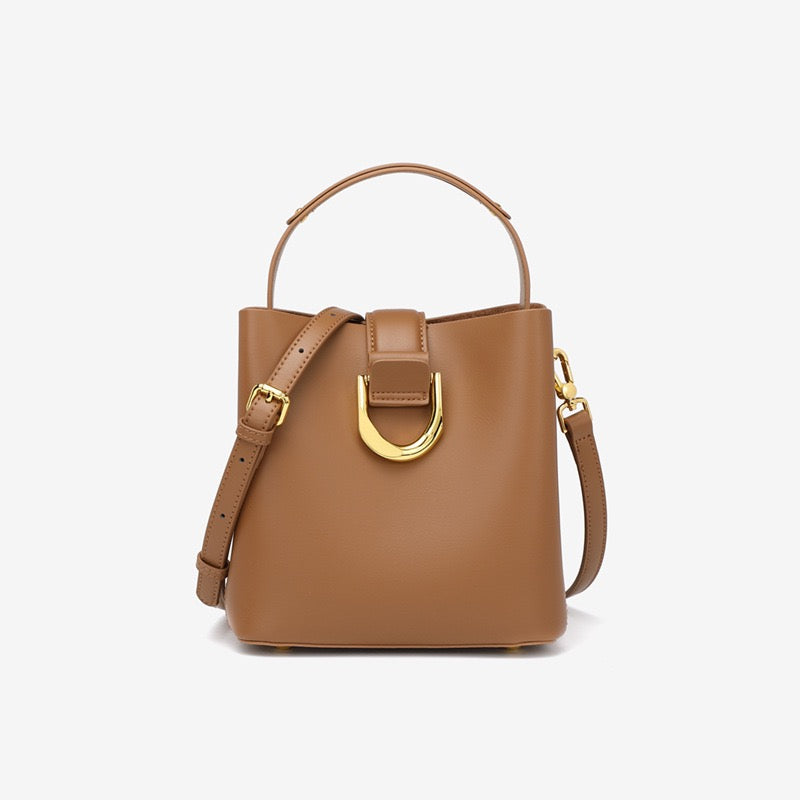 VERDÉA Signature Leather Bucket Bag