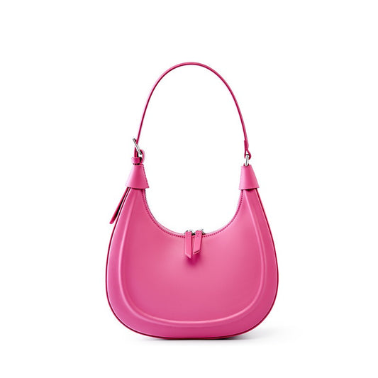 ARIELLE Crescent Leather Shoulder Bag