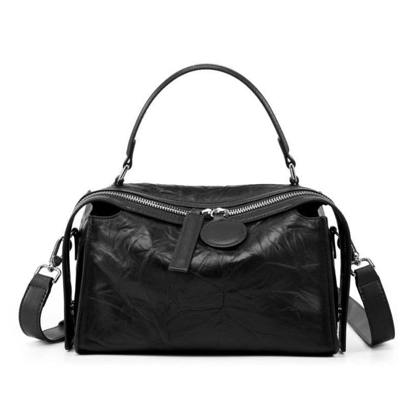 SERENA Textured Leather Doctor Bag