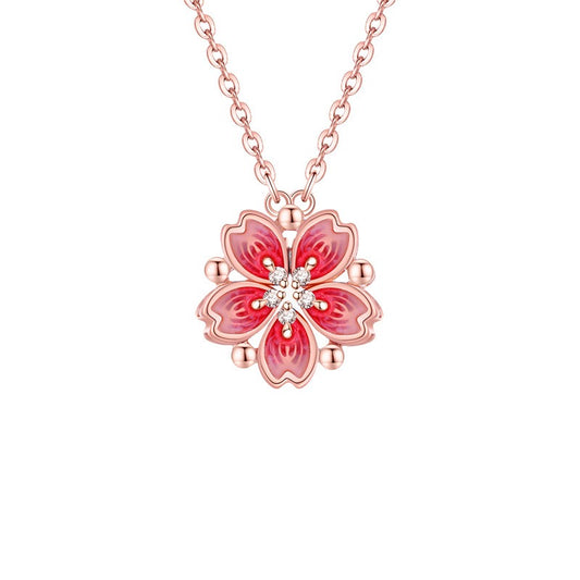 HANABIRA Rose Gold-Plated Silver Cherry Blossom Bracelet