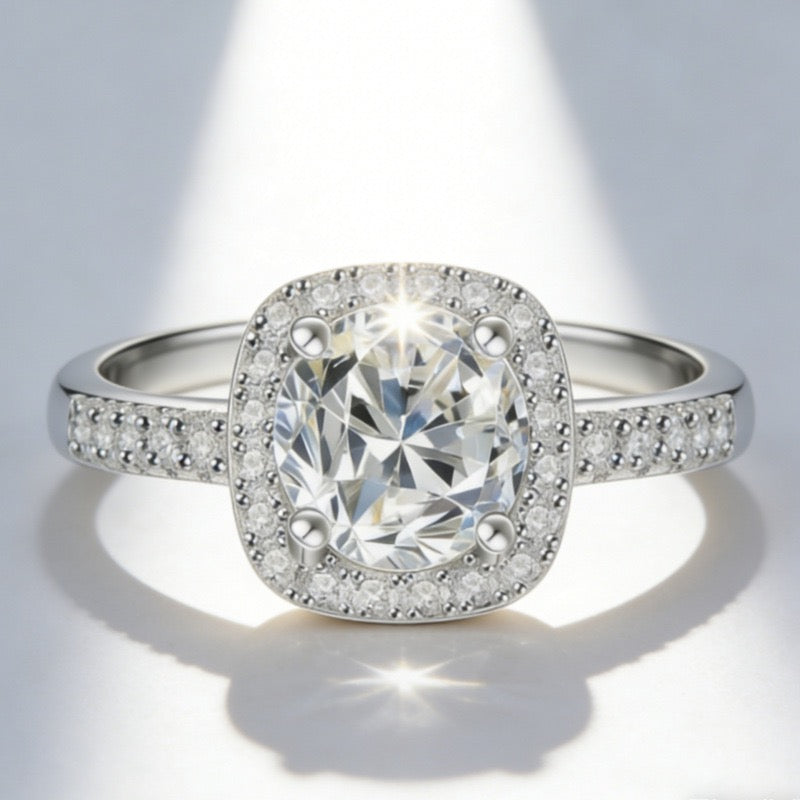 HALONOVA Silver Halo Ring
