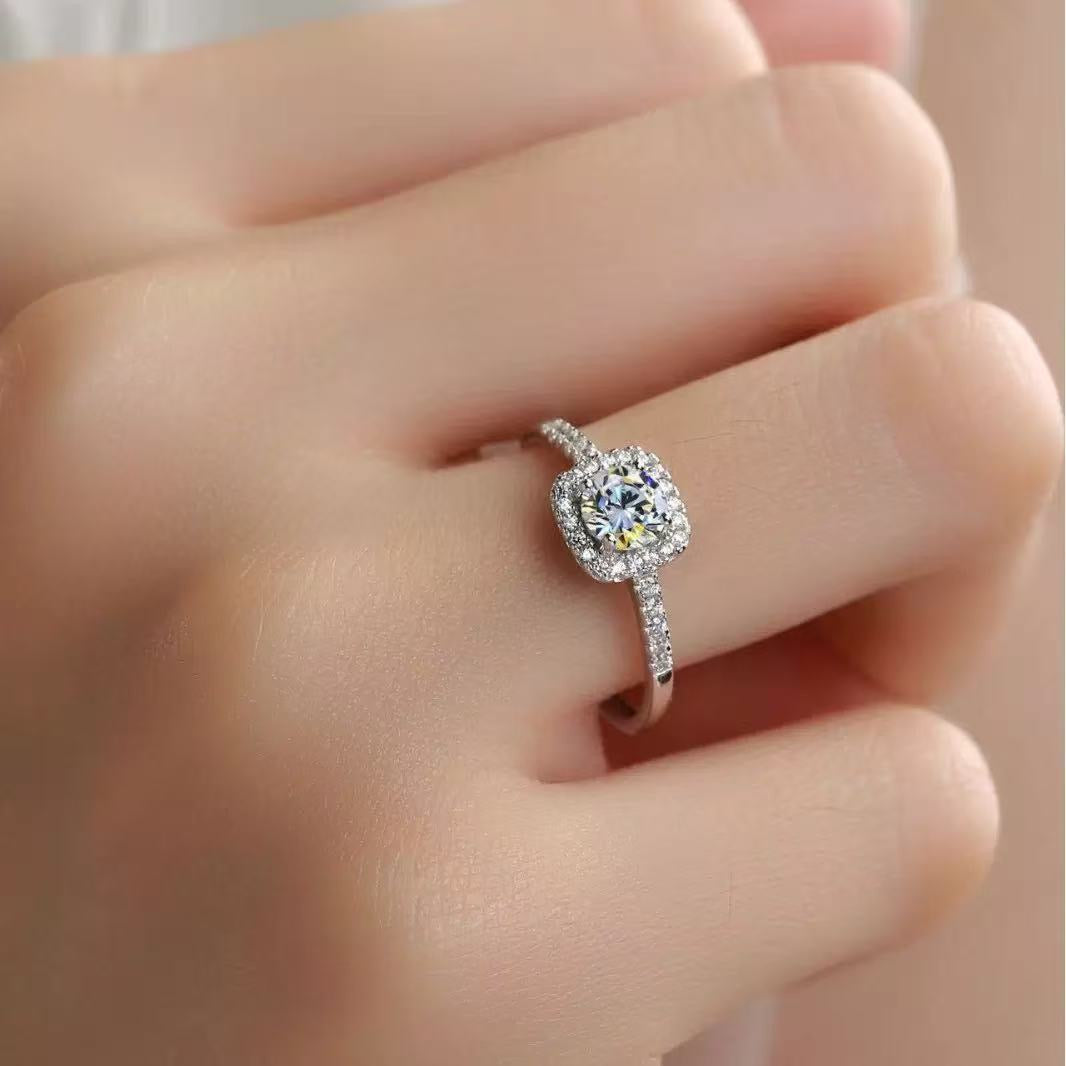 HALONOVA Silver Halo Ring