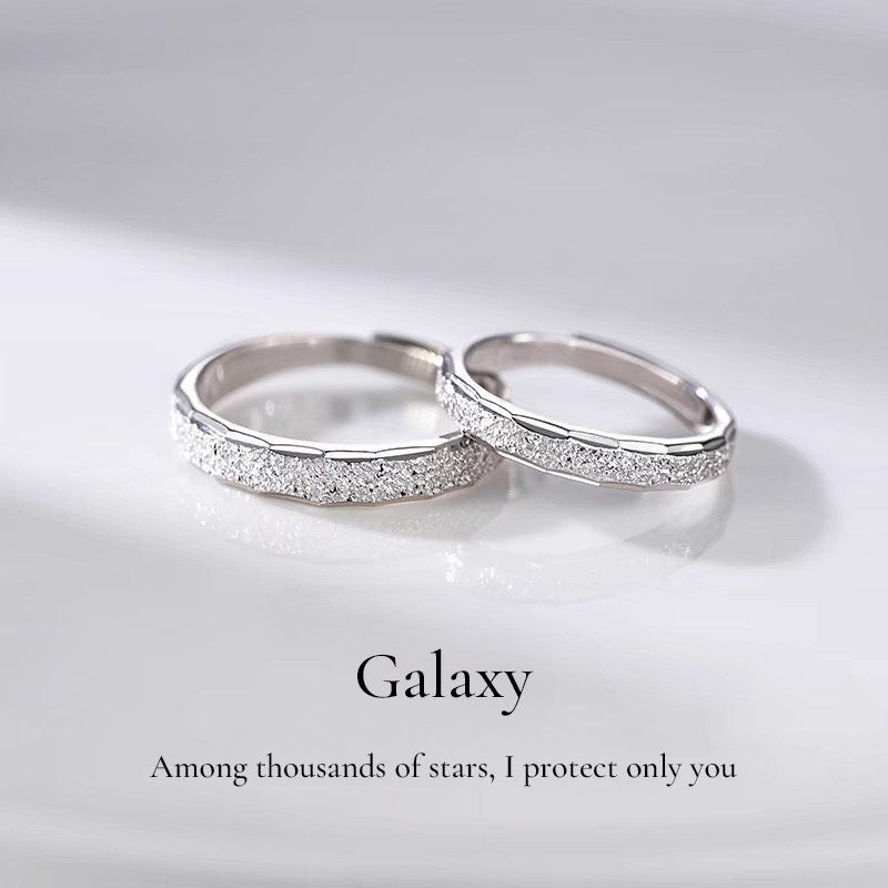 GALAXERA Silver Couple Rings