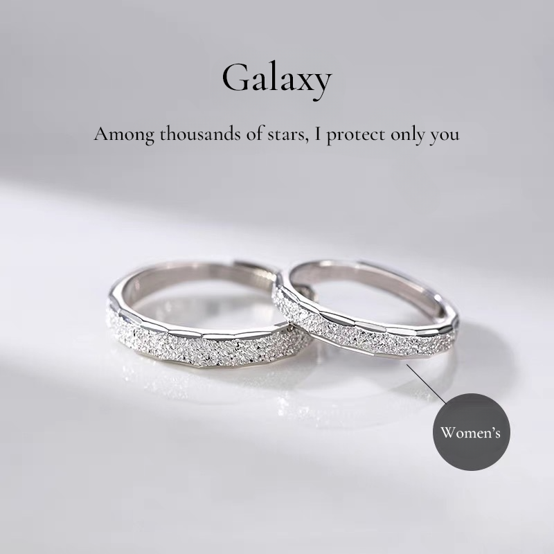 GALAXERA Silver Couple Rings