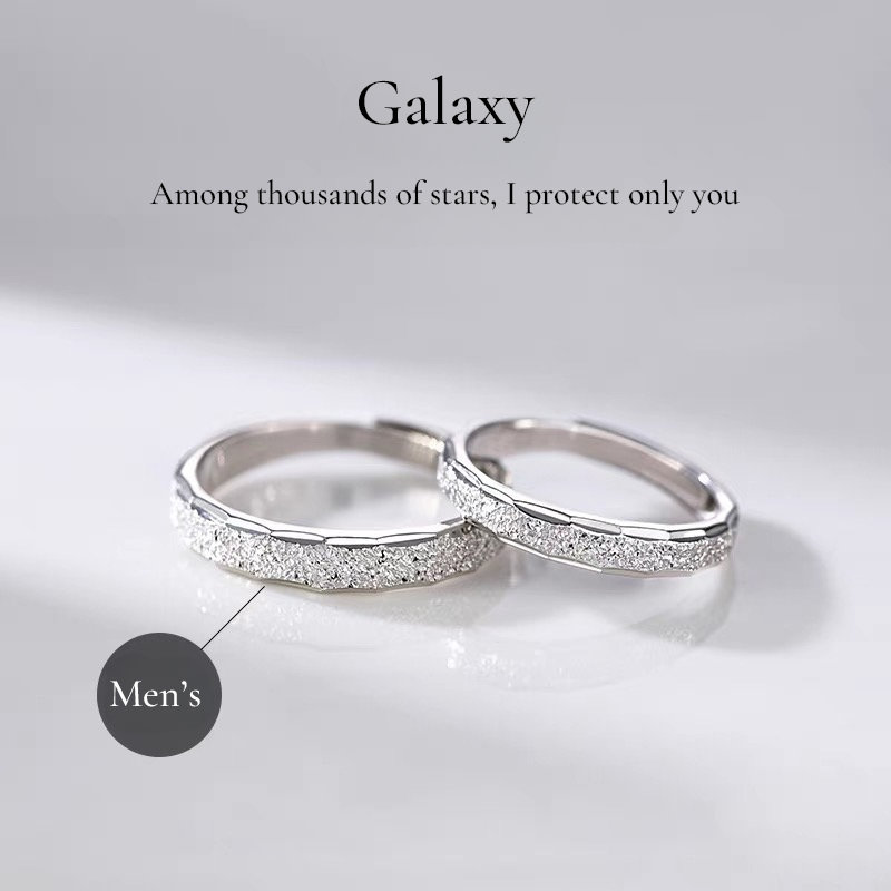 GALAXERA Silver Couple Rings