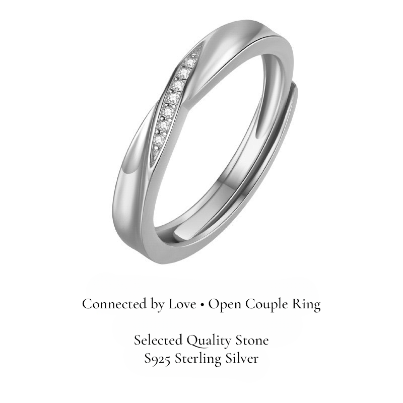 TORSELLA Silver Couple Rings