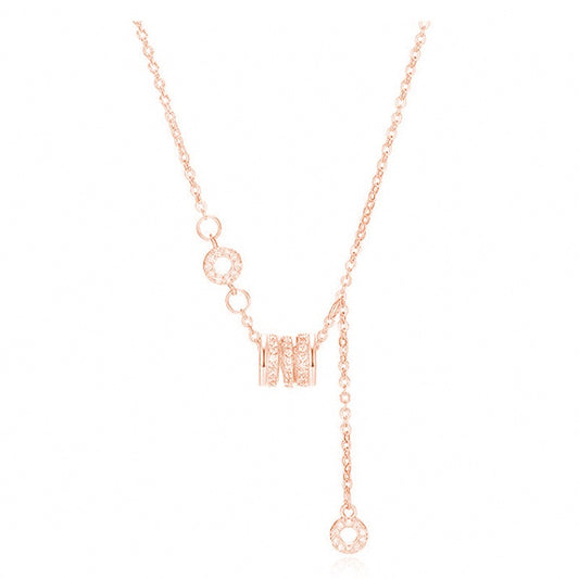 ORBELLA Silver Ring Pendant Necklace