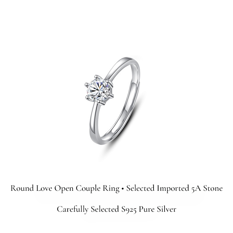 DISTANZA Silver Couple Rings