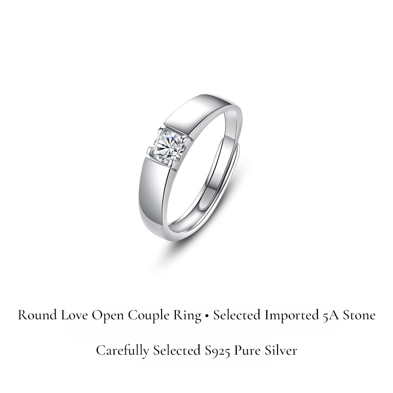 DISTANZA Silver Couple Rings