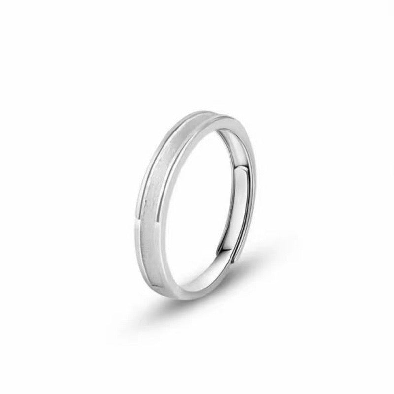 PROMESSA Rose Gold-Plated Silver Couple Rings
