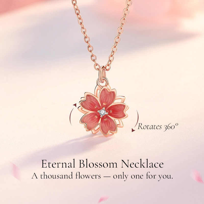 SAKURELLE Rose Gold-Plated Silver Necklace