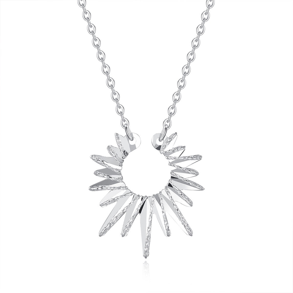 SOLARRA Silver Sun Necklace