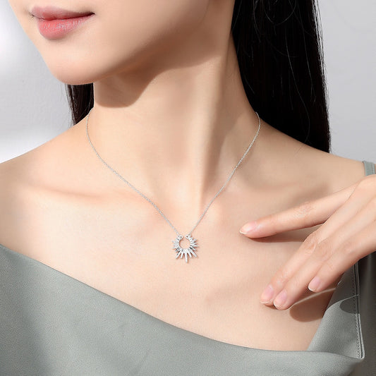 SOLARRA Silver Sun Necklace