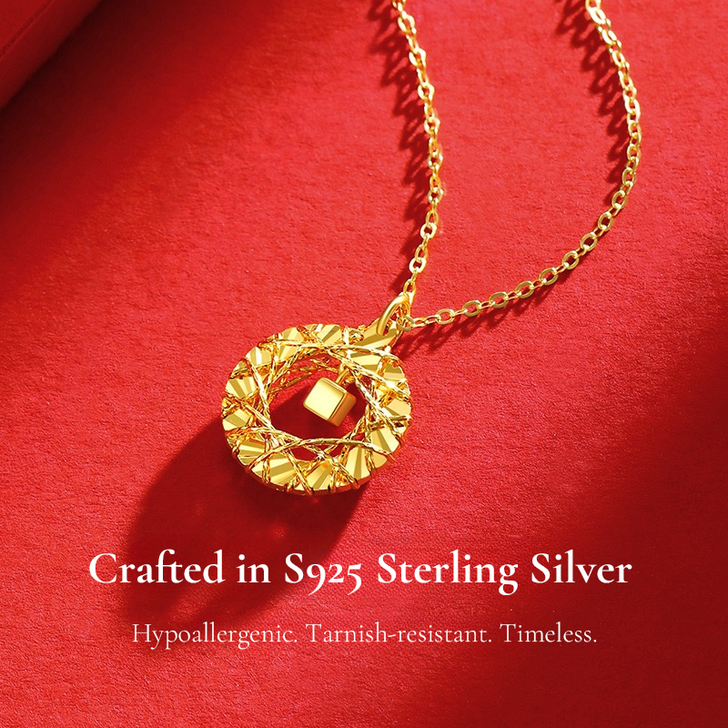 AURONDO Gold-Plated Silver Necklace