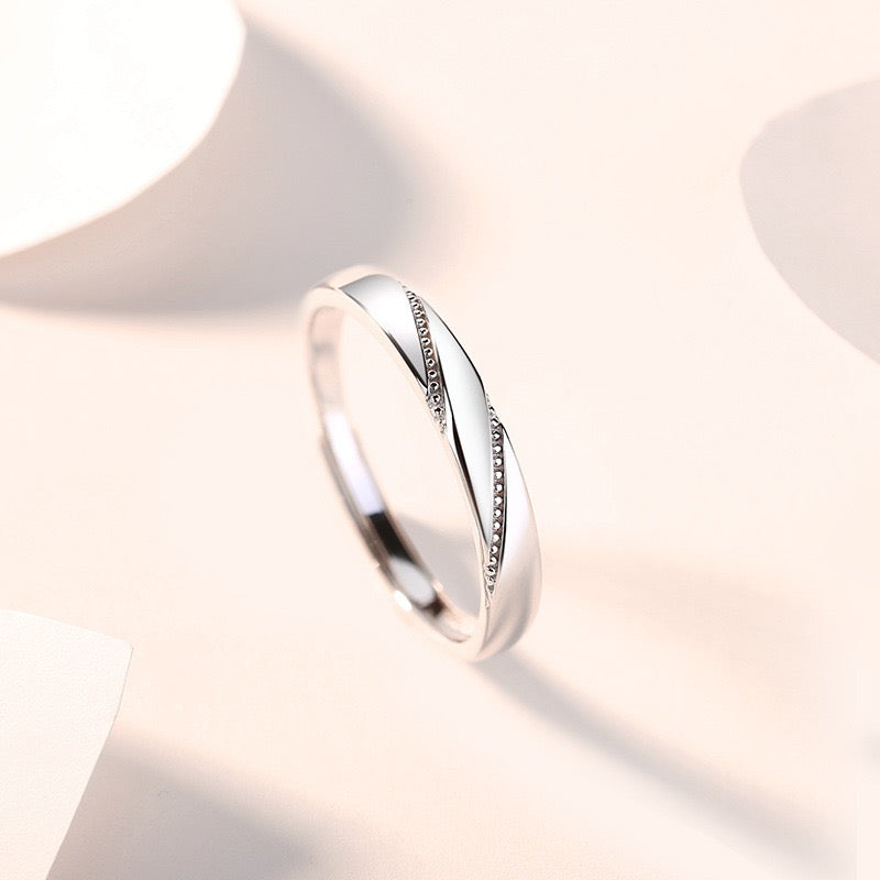 UNISONA Silver Couple Rings