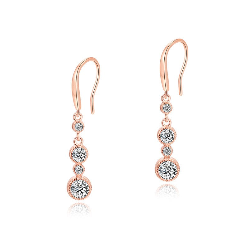 TRIVELLE Silver Drop Earrings