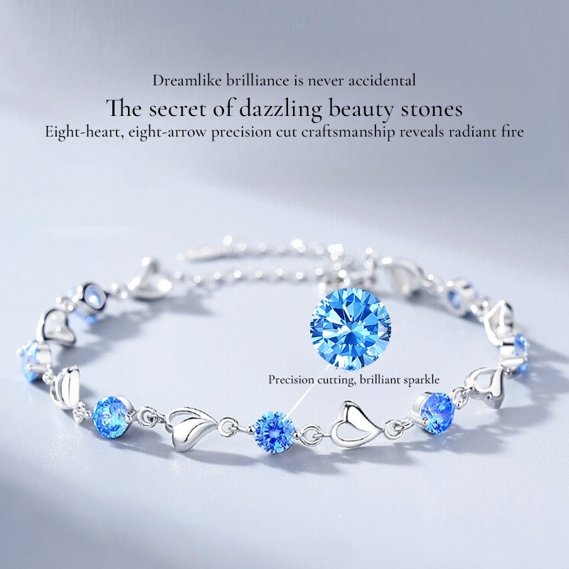 OCEANIA Silver Heart Bracelet
