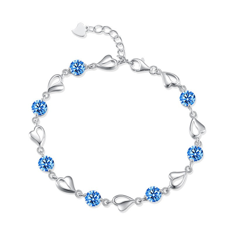 OCEANIA Silver Heart Bracelet