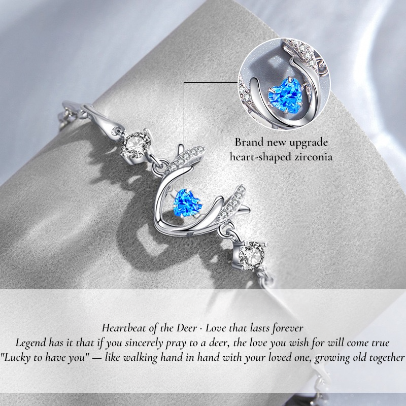CERVELLA Silver Deer Bracelet