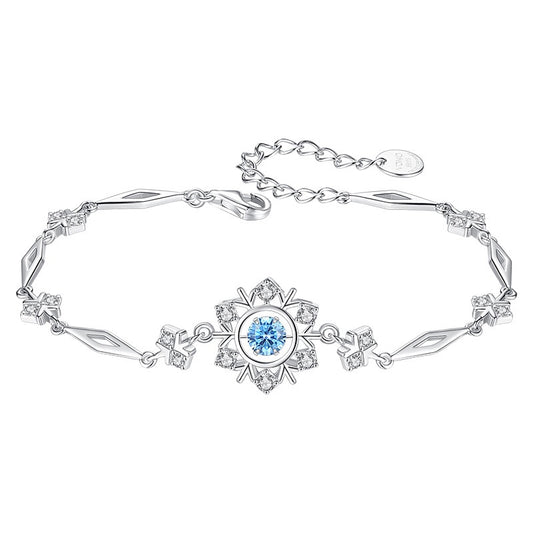 ASTROVA Silver Snowflake Bracelet