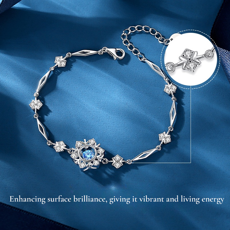 ASTROVA Silver Snowflake Bracelet
