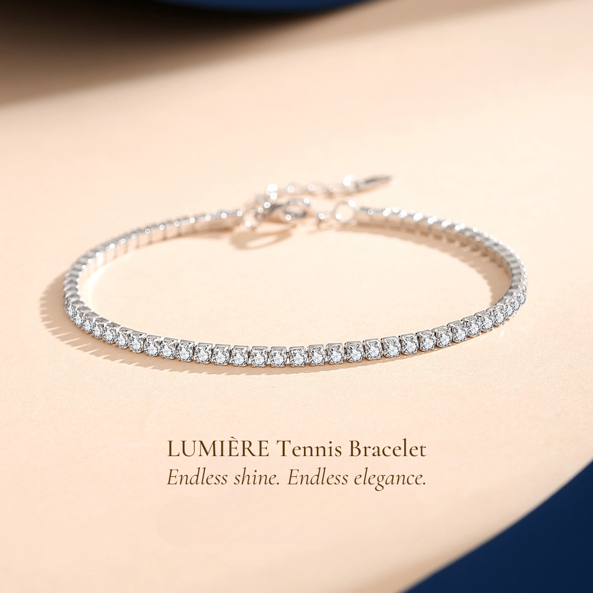 LUMIÈRE Silver Tennis Bracelet