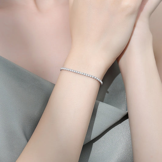 LUMIÈRE Silver Tennis Bracelet