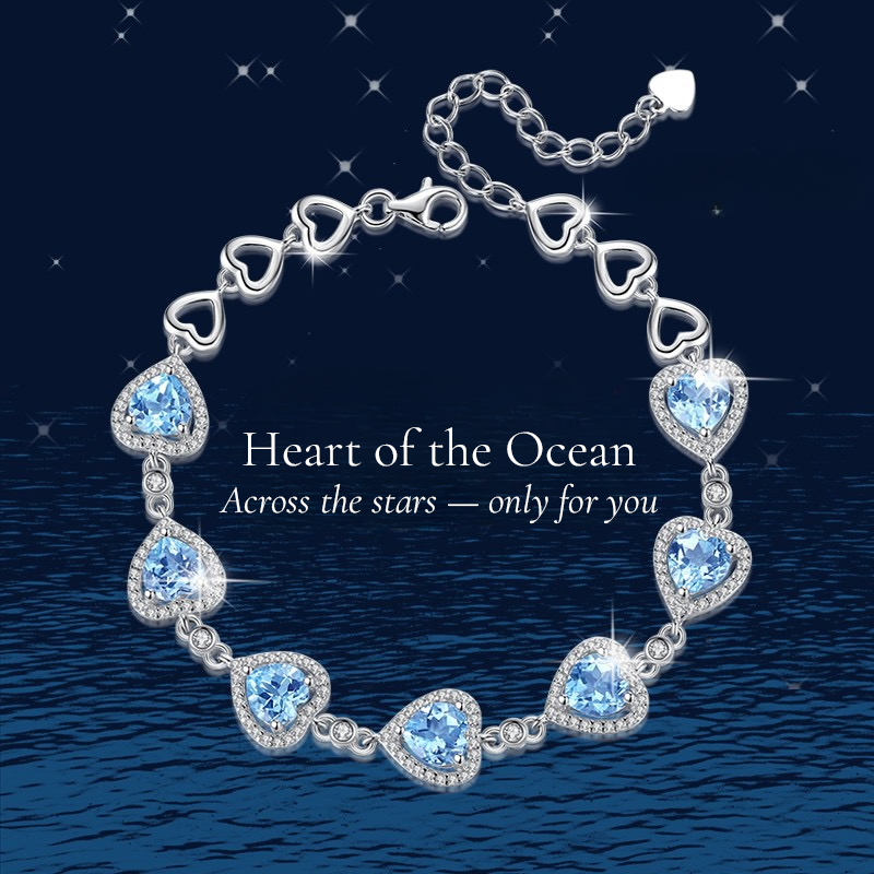 AQUALOVE Silver Heart Bracelet