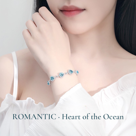 AQUALOVE Silver Heart Bracelet